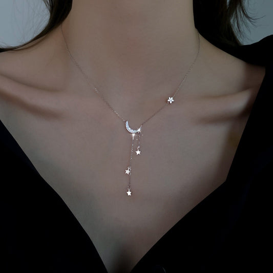 Super Fairy Moon Necklace XINGX Tassel Necklace