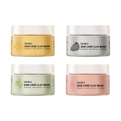 Clean Ginger Yellow Sea Green Tea Rose Smear Clay Mask