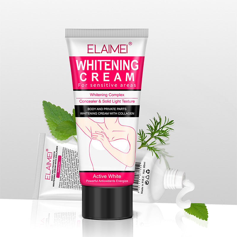 ELAIMEI 2 Pcs Natural Underarm Whitening Cream,Repair for Legs,Knees and PR N2G5