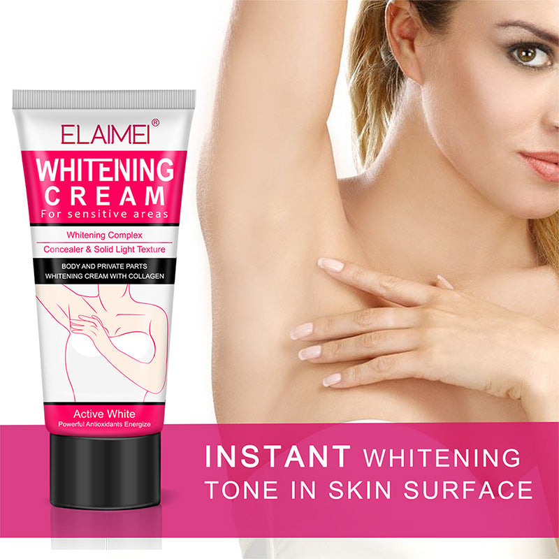 ELAIMEI 2 Pcs Natural Underarm Whitening Cream,Repair for Legs,Knees and PR N2G5