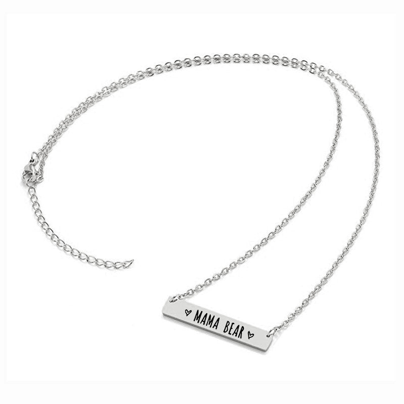 Mother Necklace Titanium Steel Clavicle Long Necklace