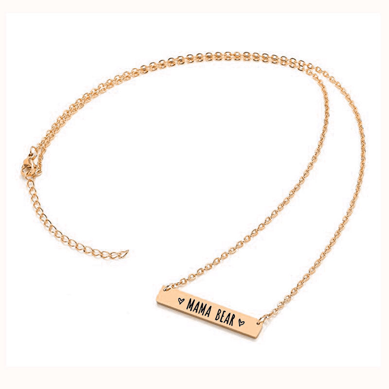 Mother Necklace Titanium Steel Clavicle Long Necklace