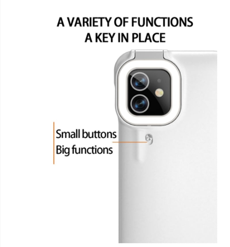 Compatible with Apple , Fill Light Mobile Phone Case Ring Flashing Light Beauty Mobile Phone Case