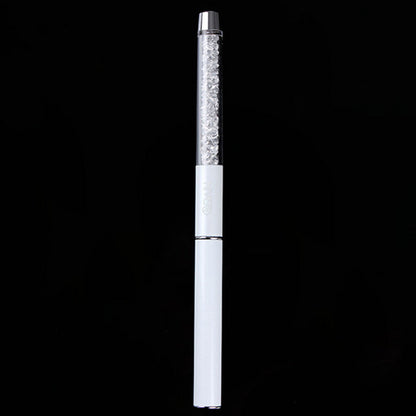 Nail Brush Serrated White Rod White Diamond Nail Pen Gear Shape Pen