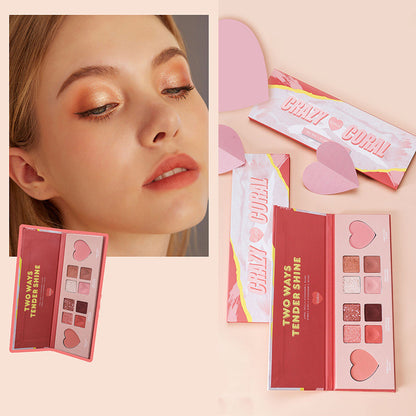 10 Color Creamy Matte EyeShadow Palette Glitter Shimmer Metallic Eyeshadow