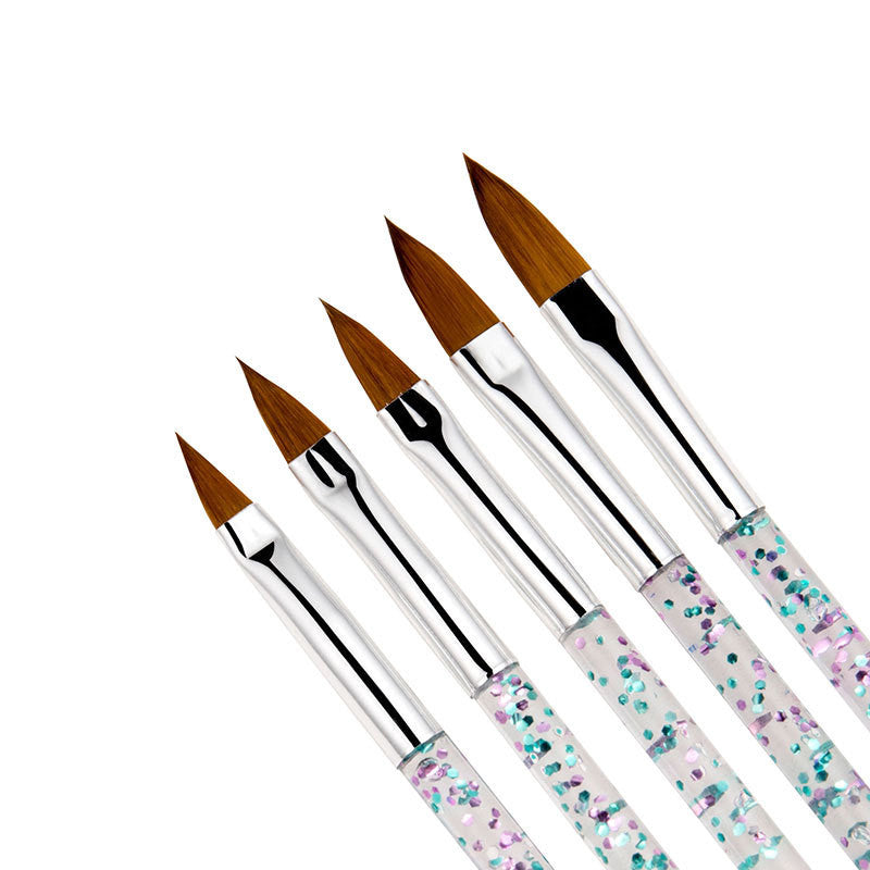 Brush Set For Crystal Nail Extension Gel