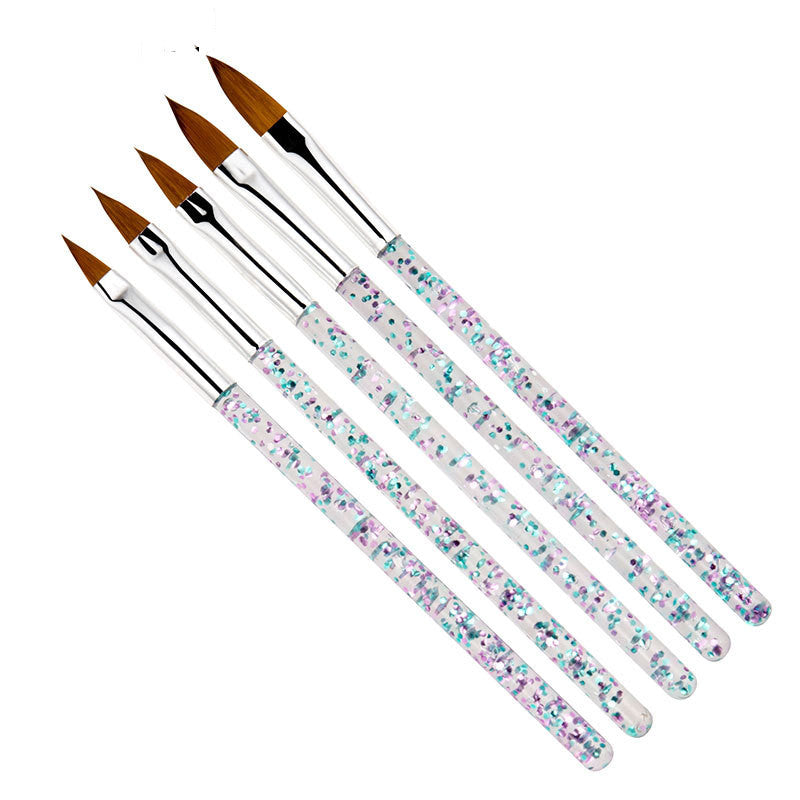 Brush Set For Crystal Nail Extension Gel