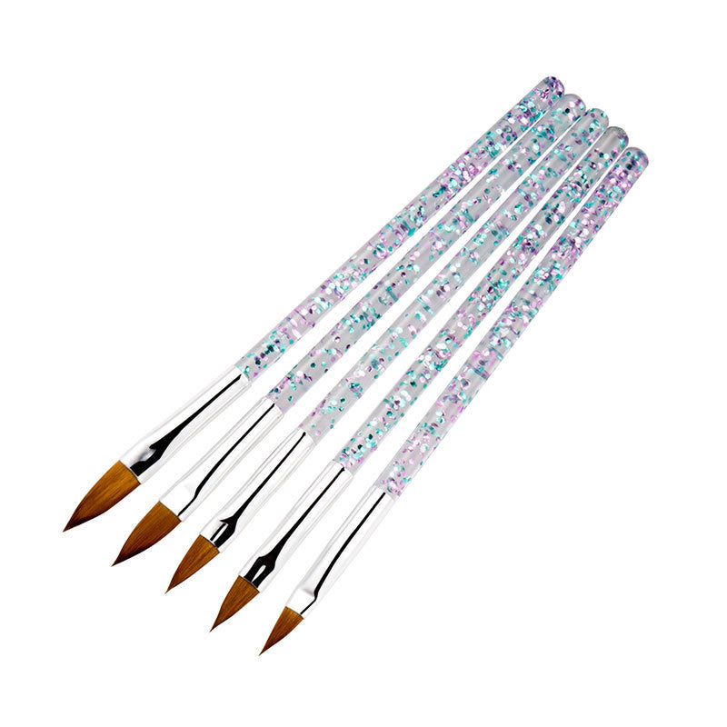Brush Set For Crystal Nail Extension Gel