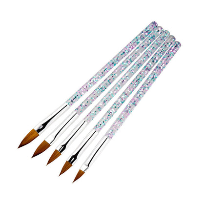 Brush Set For Crystal Nail Extension Gel