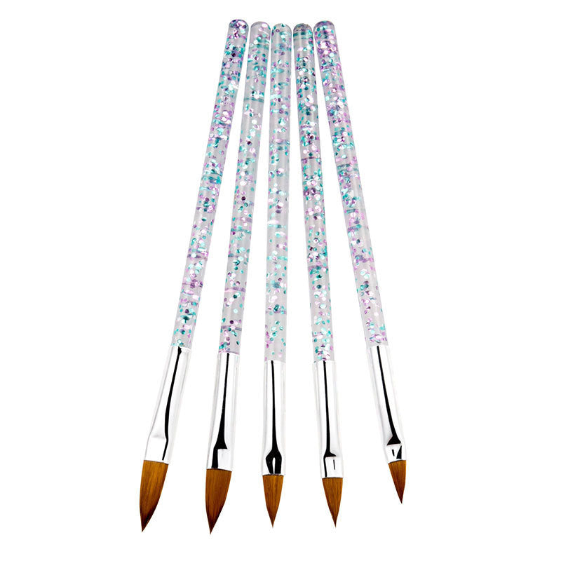 Brush Set For Crystal Nail Extension Gel