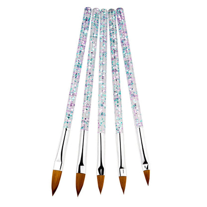 Brush Set For Crystal Nail Extension Gel