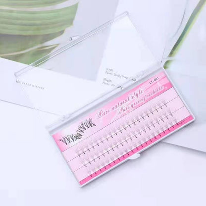 Naturally Grafted Single Cluster A-shaped False Eyelashes