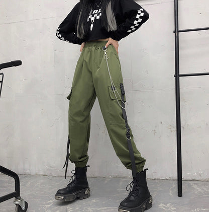 New Korean Fashion High-waisted Trousers Women