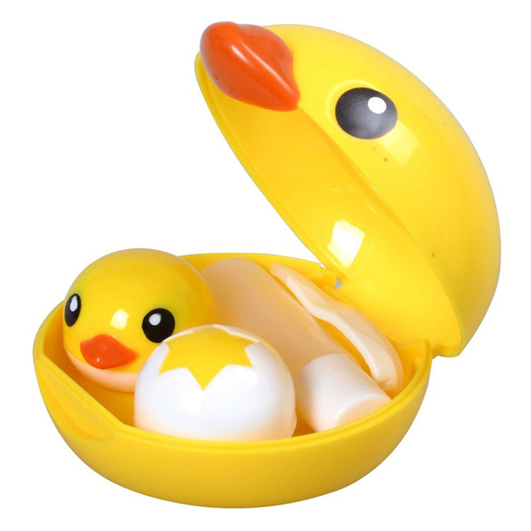 Cute Little Yellow Duck Contact Lens Case