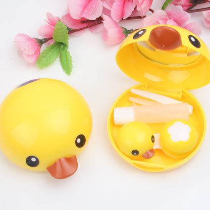 Cute Little Yellow Duck Contact Lens Case