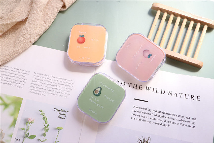 Like Yu Hanfeng Simple Fruit Meitong Companion Box Ins Cartoon Contact Lens Box  Letu Can Be Customized  As715