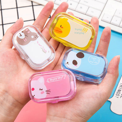 Portable Contact Lens Case Cosmetic Case Cute Candy Color Contact Lens Companion Case Nursing Case
