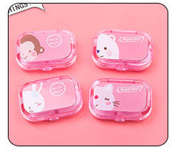 Portable Contact Lens Case Cosmetic Case Cute Candy Color Contact Lens Companion Case Nursing Case