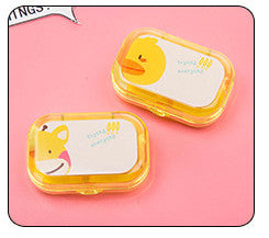 Portable Contact Lens Case Cosmetic Case Cute Candy Color Contact Lens Companion Case Nursing Case
