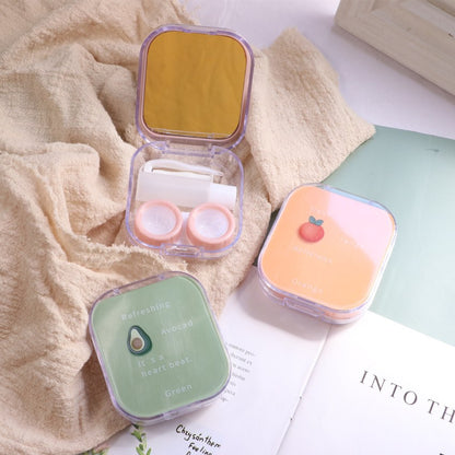 Like Yu Hanfeng Simple Fruit Meitong Companion Box Ins Cartoon Contact Lens Box  Letu Can Be Customized  As715