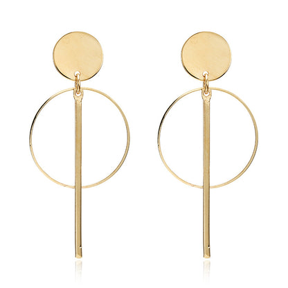 Circle Tassel Earrings Stud Earrings