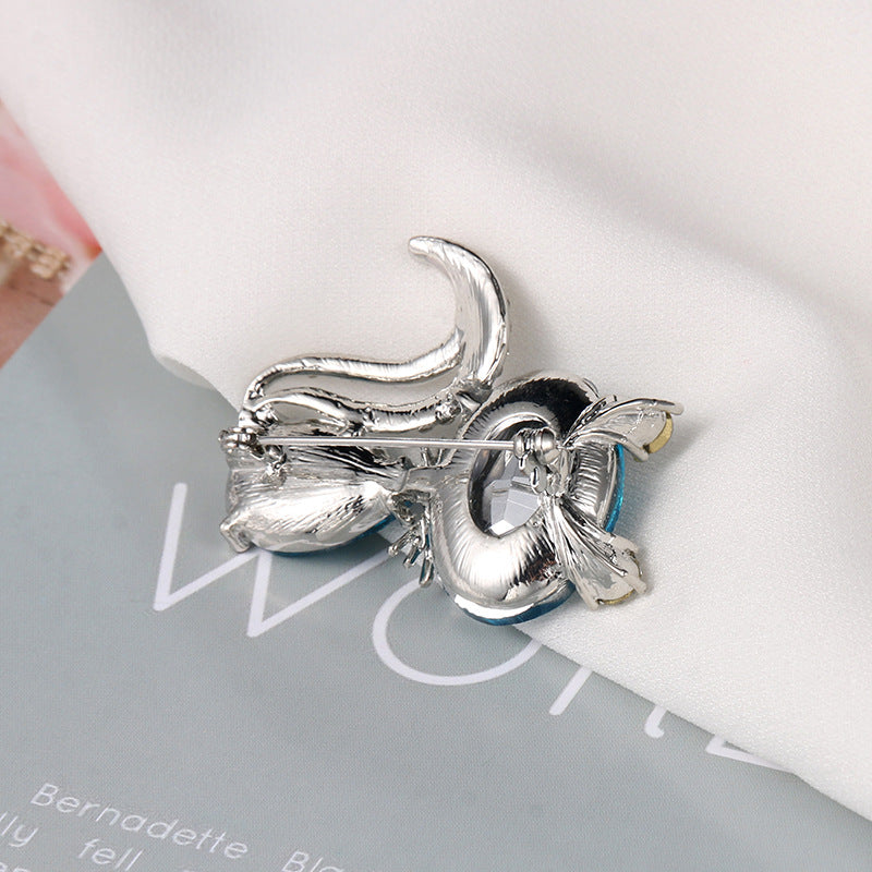 Cartoon Animal Brooch, Simple And Cute Squirrel Brooch, Clothing Coat Pin