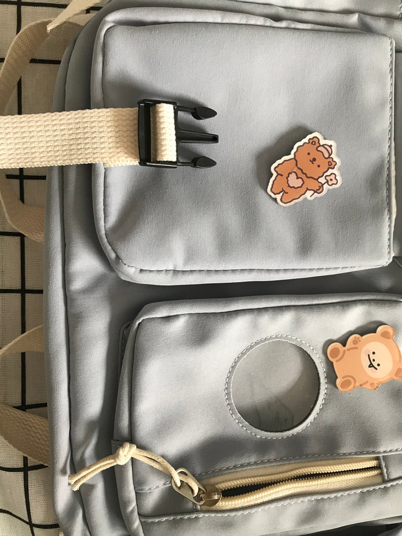 Campus Small Fresh And Cute Student Backpack Soft Girl School Bag