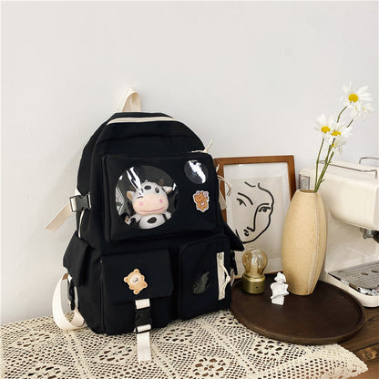 Campus Small Fresh And Cute Student Backpack Soft Girl School Bag