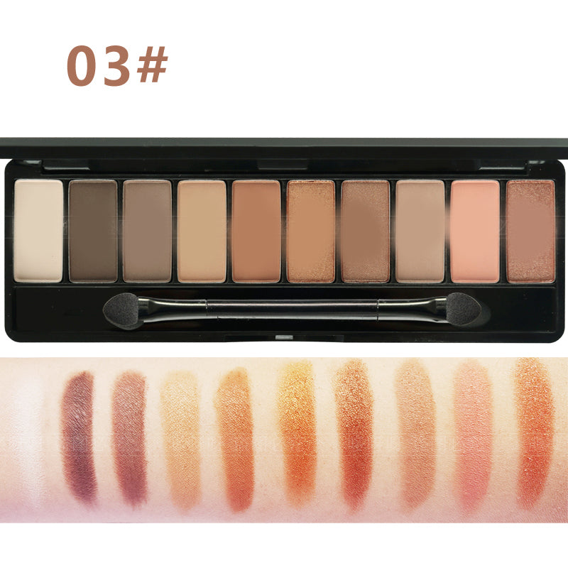 Ten-color Sakura Girl Eyeshadow Pink Peach Blossom Mermaid Pearlescent Matte Eyeshadow Palette