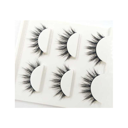 Handmade Natural Cross False Eyelashes, Japanese Cotton Thread Stem, Nude Makeup, Realistic Three-Dimensional False Eyelashes