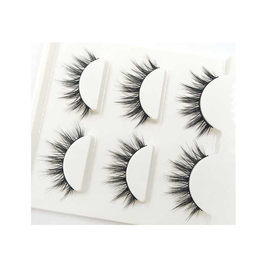 Handmade Natural Cross False Eyelashes, Japanese Cotton Thread Stem, Nude Makeup, Realistic Three-Dimensional False Eyelashes