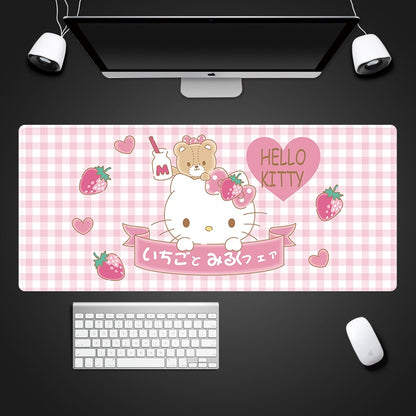 Beautiful Girl Heart Cute Cartoon Girl Pink 50X100 Office Laptop Oversized Waterproof Mouse Pad