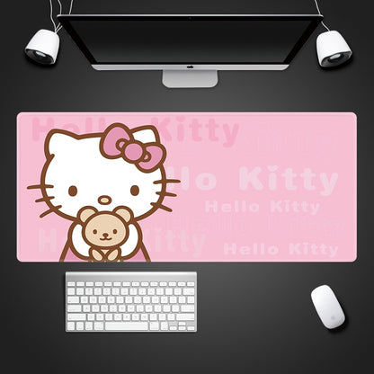 Beautiful Girl Heart Cute Cartoon Girl Pink 50X100 Office Laptop Oversized Waterproof Mouse Pad