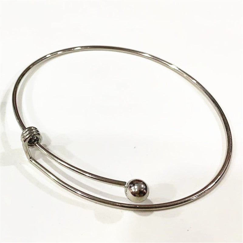 Hot 10pcs Lot Gold Silver Plated Charming Expandable Bangles Women Lady Wire Adjustable Bangle Bracelet For Fashion Gift Charms