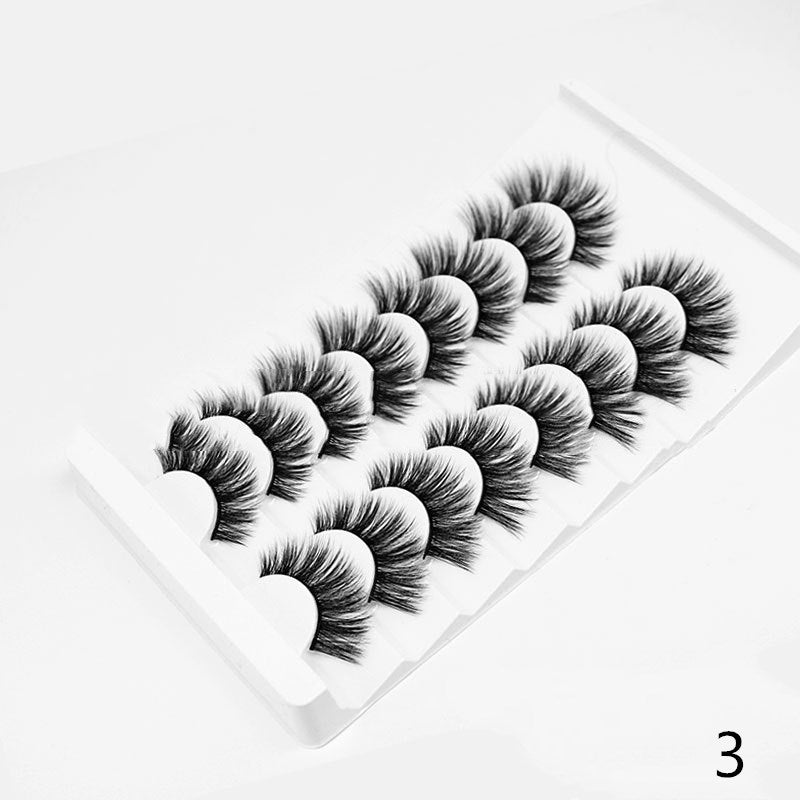 3D Chemical Fiber European And American Thick Multi-Layered Natural Eyelashes