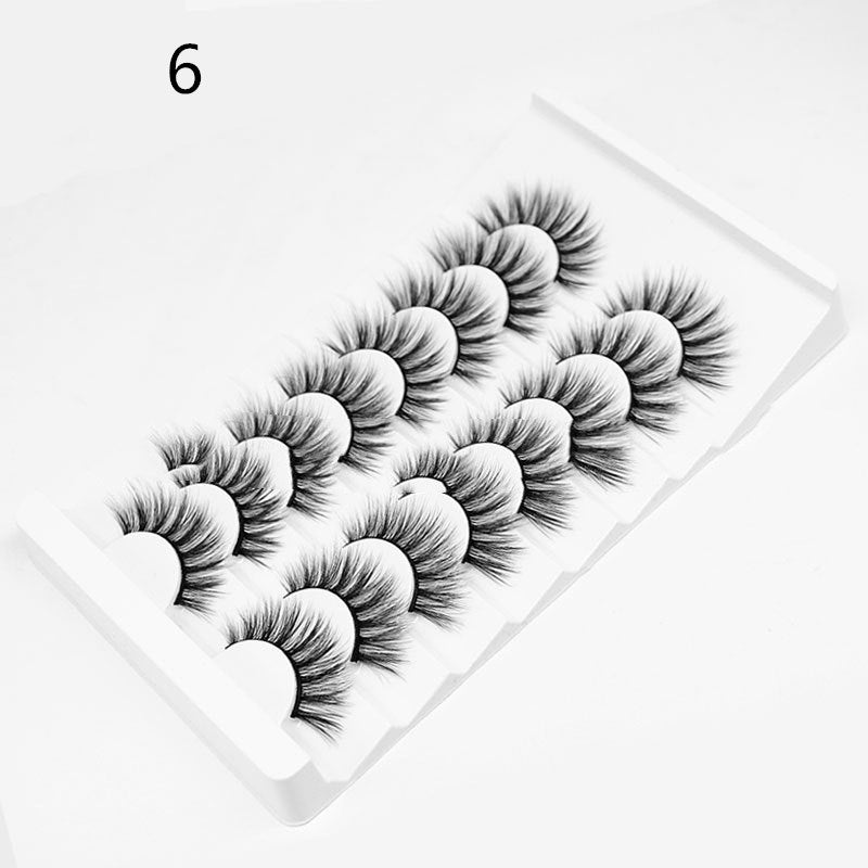 3D Chemical Fiber European And American Thick Multi-Layered Natural Eyelashes