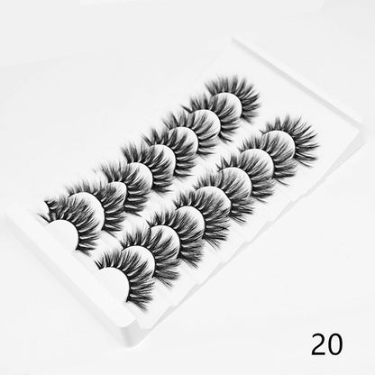 3D Chemical Fiber European And American Thick Multi-Layered Natural Eyelashes