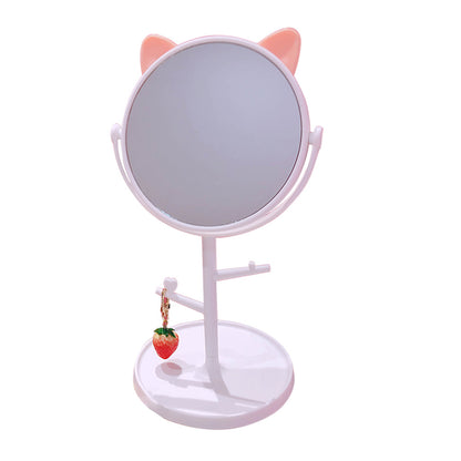 Mirror Folding Desktop Makeup Mirror Student Dormitory Desktop Storage Beauty Portable Beauty Makeup Vanity Mirror