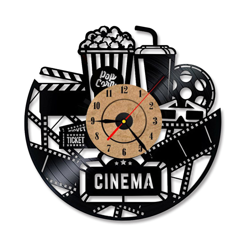 Classic Fashion Vinyl Clock Record Wall Clock Creative Retro Nostalgic Wall Clock