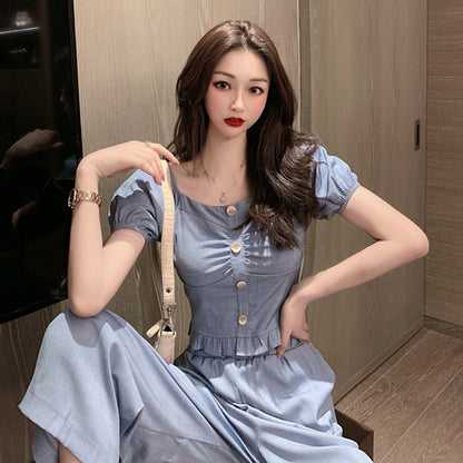 Summer New Fashion Denim Short Jacket Wide Leg Pants Two Piece Women