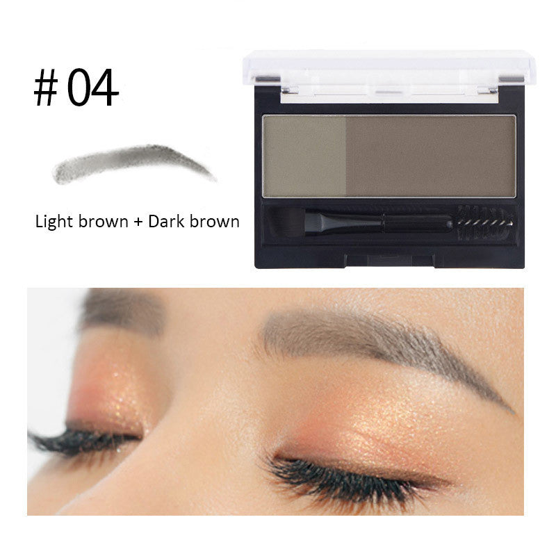 Dnm Lazy Two-Color Eyebrow Powder With Eyebrow Brush, Waterproof, Natural And Long-Lasting Eyebrow Artifact