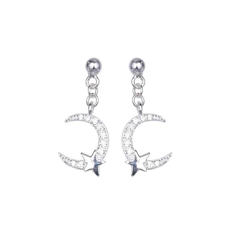 Sodrov Earrings Jewelry Natural Star For Women Silver