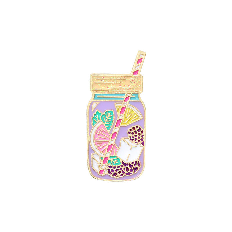 Pin De Solapa Esmaltado, Frasco De Acuarela, Broche Con Insignia Esmaltada, Novedad
