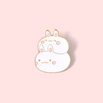 Cartoon Creative Cute Little Fat Rabbit Brooch
