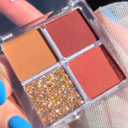 Pumpkin Carriage Cherry 4-color Eyeshadow Palette