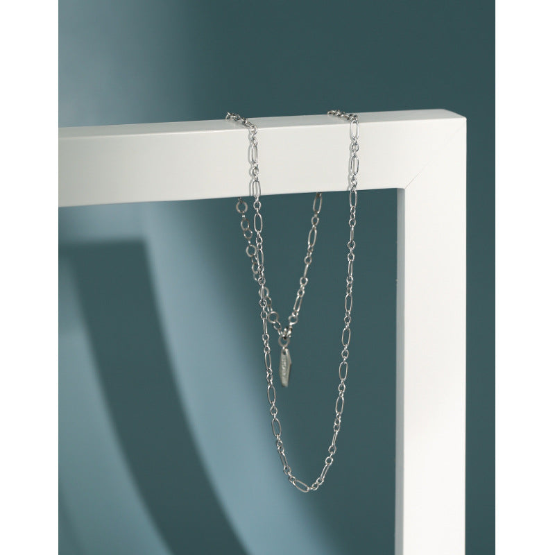 Sterling Silver Necklace Small Design Sense Personality Necklace Female Clavicle Necklace