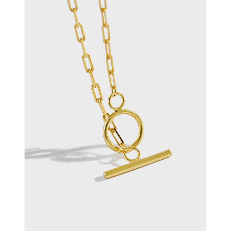 Sterling Silver Necklace Small Design Sense Personality Necklace Female Clavicle Necklace