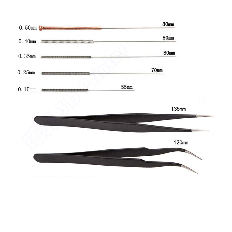 Printer Nozzle Cleaning Kit Package Tweezers