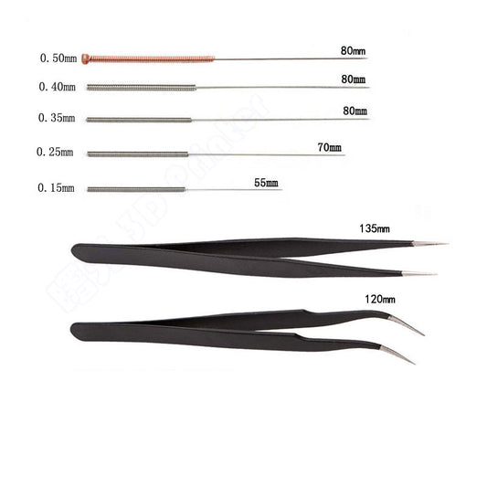 Printer Nozzle Cleaning Kit Package Tweezers