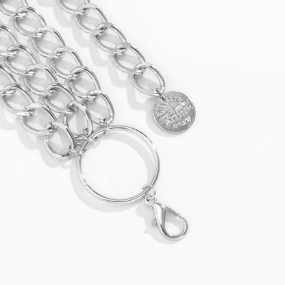 Punk Style Metal Thick Chain Waist Chain Women